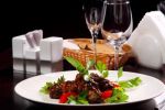 Dinner and Wine Glass