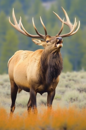 Bulle Elk Bugling
