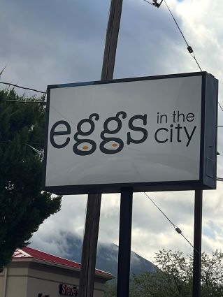 Eggs In The City Sign