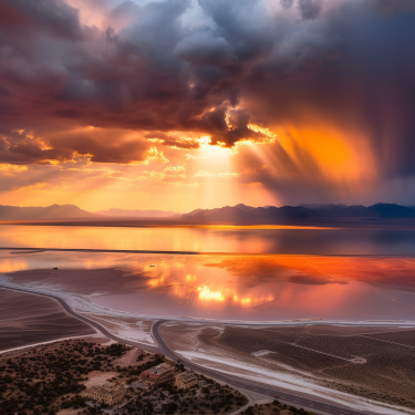 Great Salt Lake Sunset