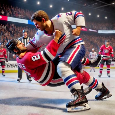 Hockey Fight Graphic