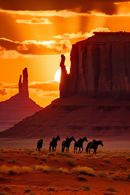 Monument Valley Horses