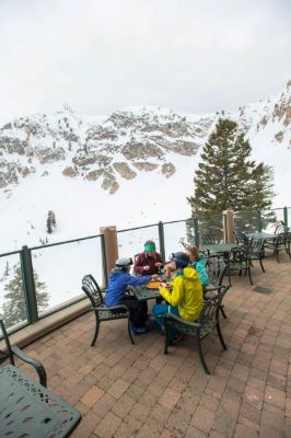 People Eating Outdoors Snowbasin People Eating Outdoors Snowbasin