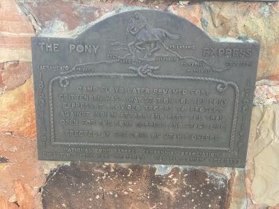 Pony Express Sign Camp Floyd
