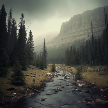 Rain on Uinta Mountains