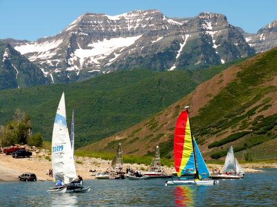 Sailing on Deer Creek Reservoir