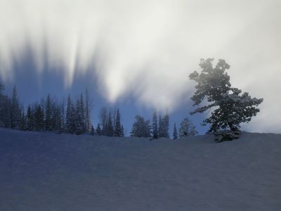 Snow And Clouds at Snowbird