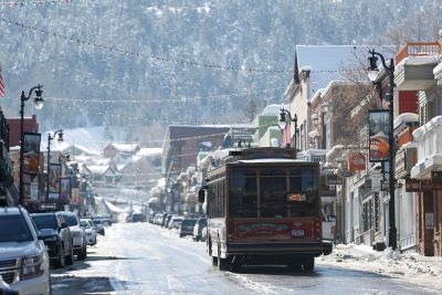 Trolley in Park City Trolley in Park City