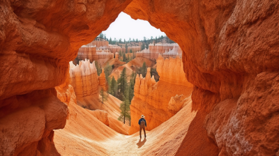 Bryce National Park Hiker