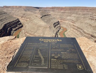 Goosenecks State Park Plaque