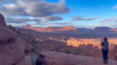 Hiking in Desert Near Moab