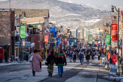 Main Street Park City during Sundance