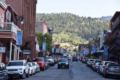 Main Street Park City on an August day