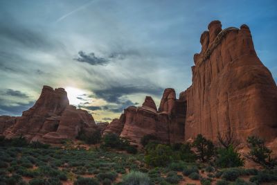 Near Sand Dune and Broken Arch