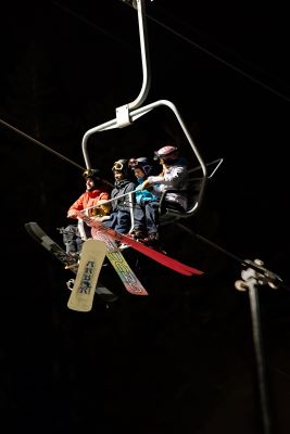 Night Ski Lift at Brighton
