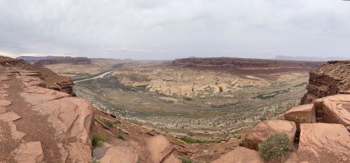 Panorama of Colorado River on Bicentennial Highway