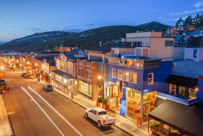 Park City Main Street at twilight