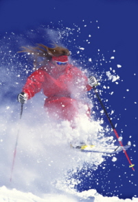 skiing powder in Utah