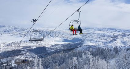 Riding The Chair Lift at Park City