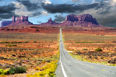 Road to Monument Valley southern Utah
