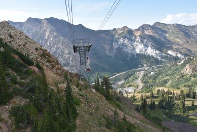 Snowbird Tram in Summer