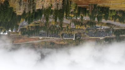 Snowbird in the clouds