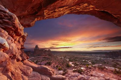 Turret Arch in Arches National Park