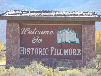 Welcome sign in Fillmore Utah Welcome sign in Fillmore Utah